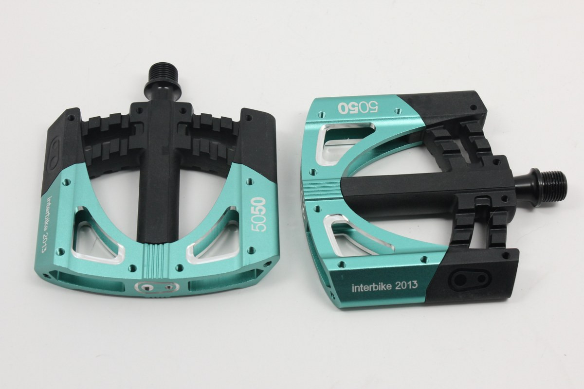 teal bike pedals