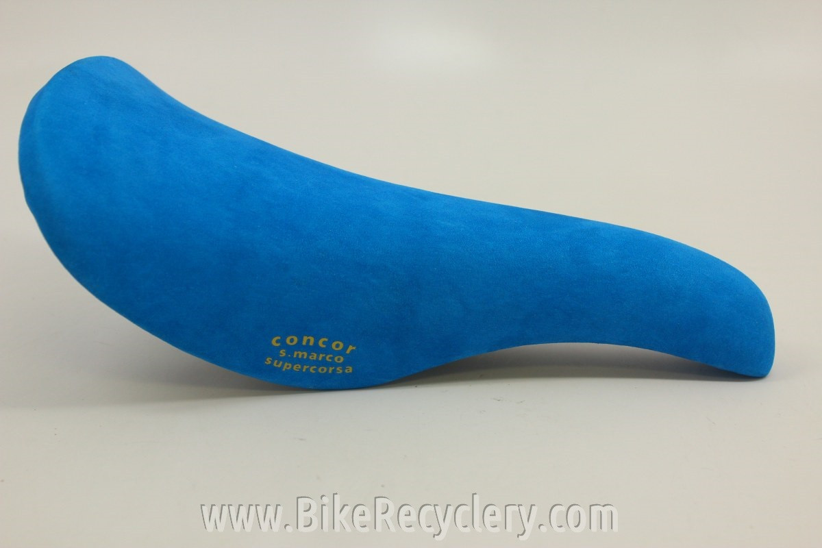 blue bike saddle