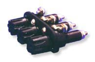 Three Pole Panel Mount Non-Blown Indicating fuse holder  for 3AG/3AB fuses by FIC
