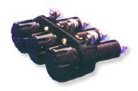 Three Pole Panel Mount Non-Blown Indicating fuse holder  for 5AG/5AB, Midget fuses by FIC