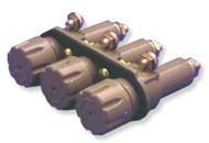 Three Pole Panel Mount Non-Blown Fuse Indicating fuse holder  for F07, F60 fuses by FIC