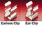 101002 Rivet / Eyelet Mount Fuse Clip for 3AG - 1/4" Diameter Fuses, <=15 Amp, <=250V, Spring Brass with Nicle Plating.