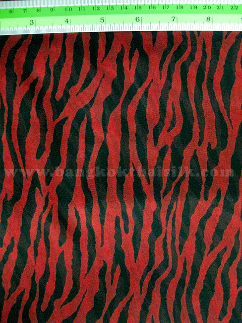 red animal print