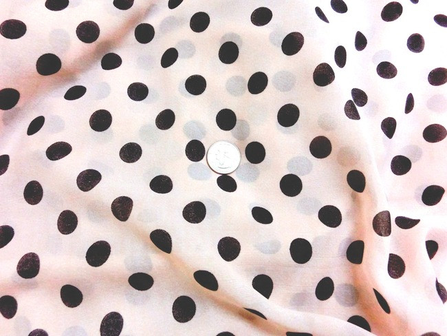 polka dot chiffon fabric