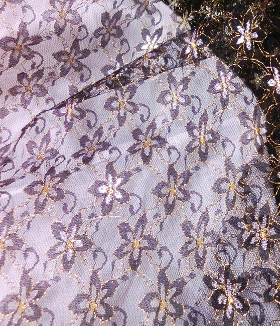 floral mesh fabric