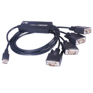  USB 2.0 to 4 port RS232 Serial Adapter Cable 