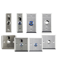 Metal Stainless Switch door exit button push to open Home Release Button with LED Light For Access Control Lock System NO/COM