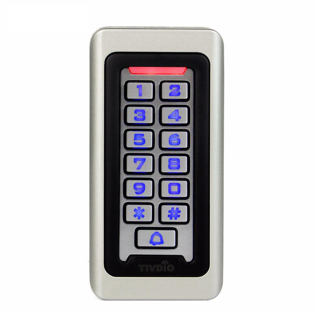 Metal Shell Waterproof 125Khz WG26/34 keypad EM RFID Access Control Card Reader 