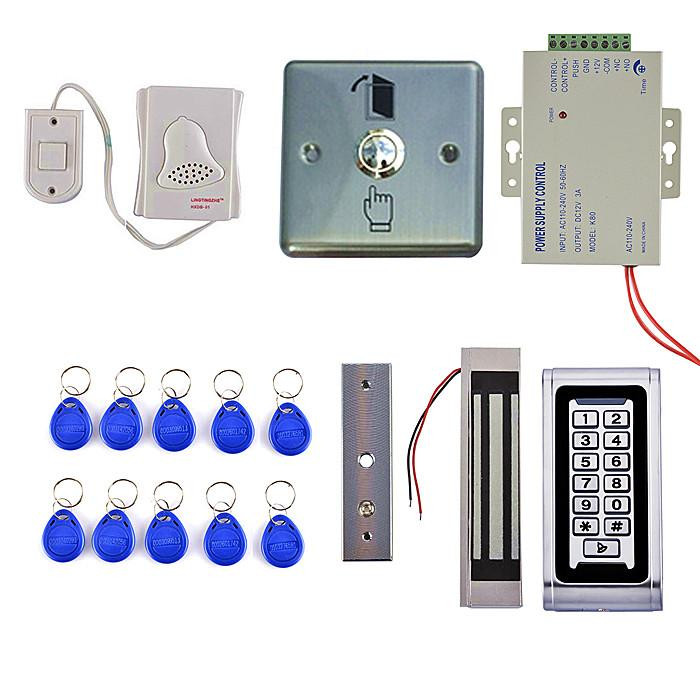 Touch Sensor Keypad Reader 125KHz RFID Door Access control WG26 input output