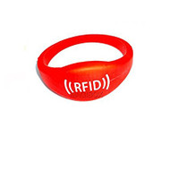 125khz EM4100 Rfid Waterproof Proximity bracelets and wrist band silicone id wristband (Red)