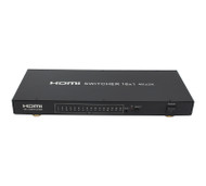 16 ch 4K HDMI Selector 16 Inputs 1 Output Video Switcher HDMI Selector CCTV IR Remote 3D 1080P
