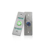 NO NC LED backlit Stainless Steel Panel Door Release Push Exit Button use for Access Controller System