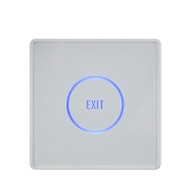 Thin Touch Exit Button Infrared Sensing Surface Plexiglass Waterproof LED Indicator Door Exit Switch For Access Control system