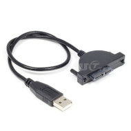 USB To SATA Optical Drive Cable (7+6) 13Pin External Laptop DVD CDROM to USB Converter