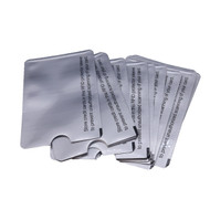 100piece NFC shielded sleeve RFID cardBlocking 13.56mhz IC card Protection NFC security card prevent unauthorized scanning