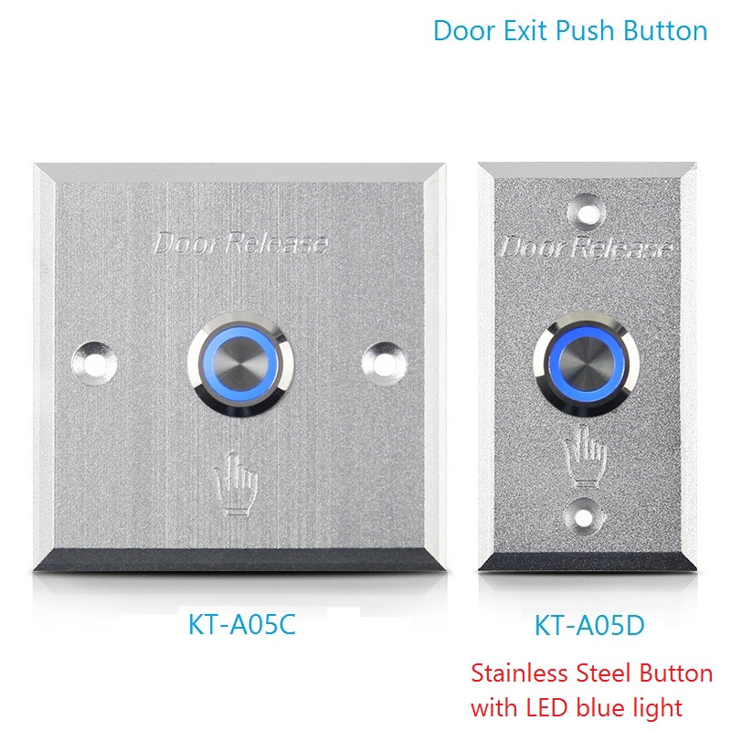 Stainless Steel Blue Backlight K.O Box Access control Exit Push Button Switch 