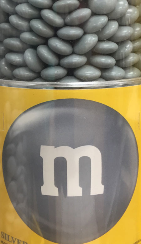 M&M's® Colorworks  Silver 1 lb.  True Confections Candy Store & More