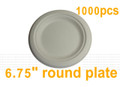 take away SUGARCANE BAGASSE 6.75" round plate 1000pcs free delivery sydney order online