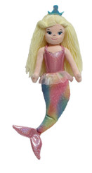 "Shirley the Mermaid" 8" Cloth Mermaid doll plays ocean sounds