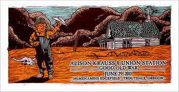 Alison Krauss & Union Station Original Silkscreen Concert Poster Gary Houst