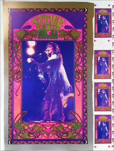 Stevie Nicks Original Uncut Proof Sheet Metallic Inks Handbills Signed Bob Masse