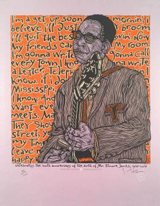 Elmore James Poster Celebrating 100 years Since His Birth S/N 100 Gary Houston