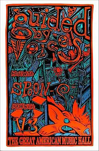 Guided by Voices Poster San Francisco 1996 S/N Silkscreen 250# John Howard