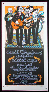 David Bromberg Quintet Poster Portland 2015 #31/135 hand-signed by Gary Houston.