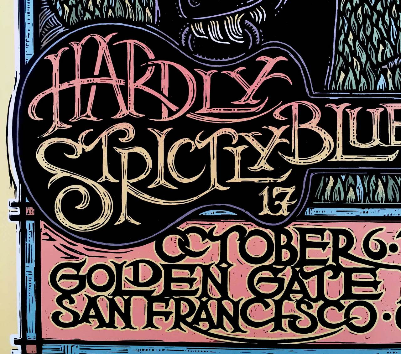 Hardly Strictly Bluegrass Poster Original Limited Silkscreen Signed