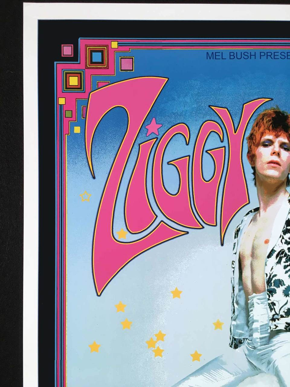 David Bowie ZIGGY STARDUST Poster Tribute to Historic 1972 Rainbow Theater Show 