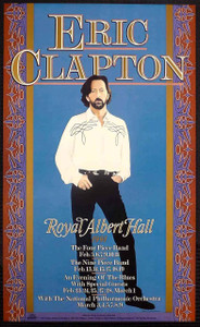 Eric Clapton Poster Royal Albert Hall 1991 24 Nights 48 Shows Gary Grimshaw