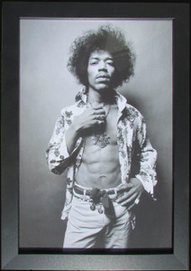 Jimi Hendrix Photograph 20" x 14" in Frame
