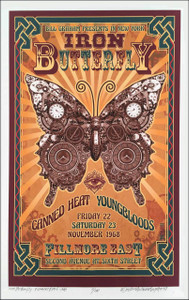 Iron Butterfly Fillmore East New Artist's Historic Edition Hand-Signed David Byrd