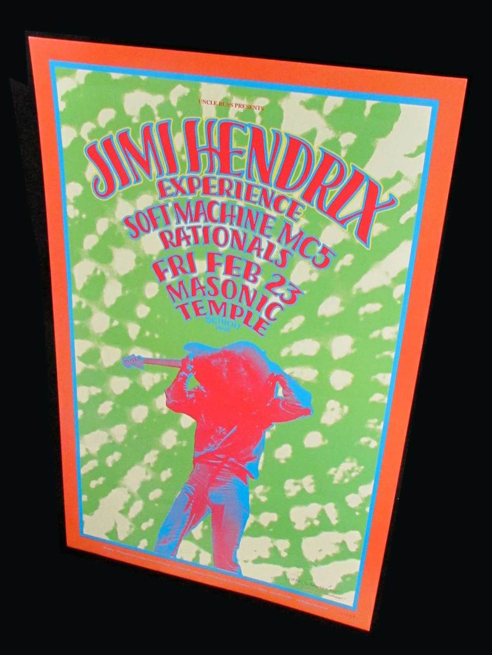 Jimi Hendrix Experience Soft Machine MC5 Detroit 1968/1990 Signed