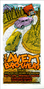 Avett Brothers 2010 Original Silkscreen Concert Poster by Gary Houston