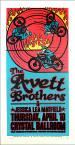 Avett Brothers Poster Original Signed Silkscreen by Gary Houston 2008