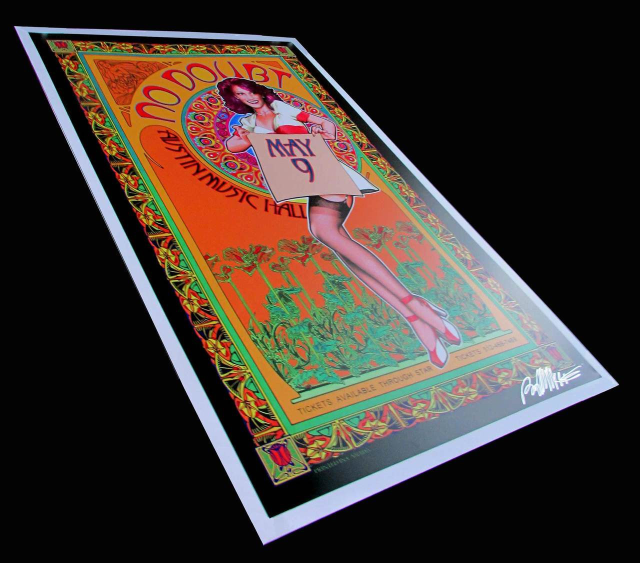 No Doubt Gwen Stefani Poster – Austin Music Hall 2002 – Giclee Print – Signed Bob Masse