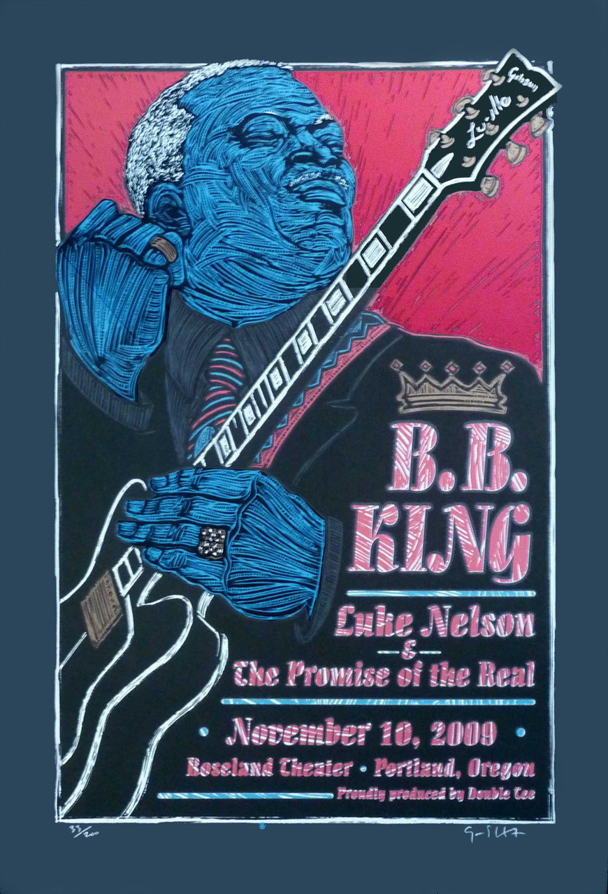 BB King Roseland Poster Original Signed Silkscreen by Gary Houston 