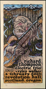 Richard Thompson Electric Trio Revolution Hall Portland S/N Gary Houston w/COA