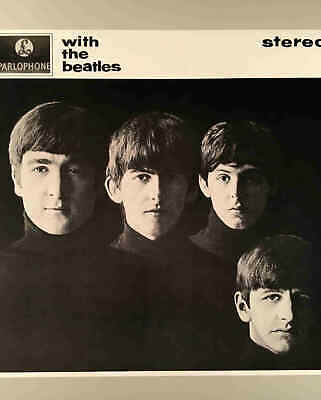 英LP With The Beatles UKオリジナル中期プレス EMI仕様 Beatles Poster Meet The Beatles EMI UK Cover & Songs Determined