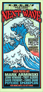 The Next Wave Rock Art Show Poster CBGB 1995 Silkscreen Mark Arminski
