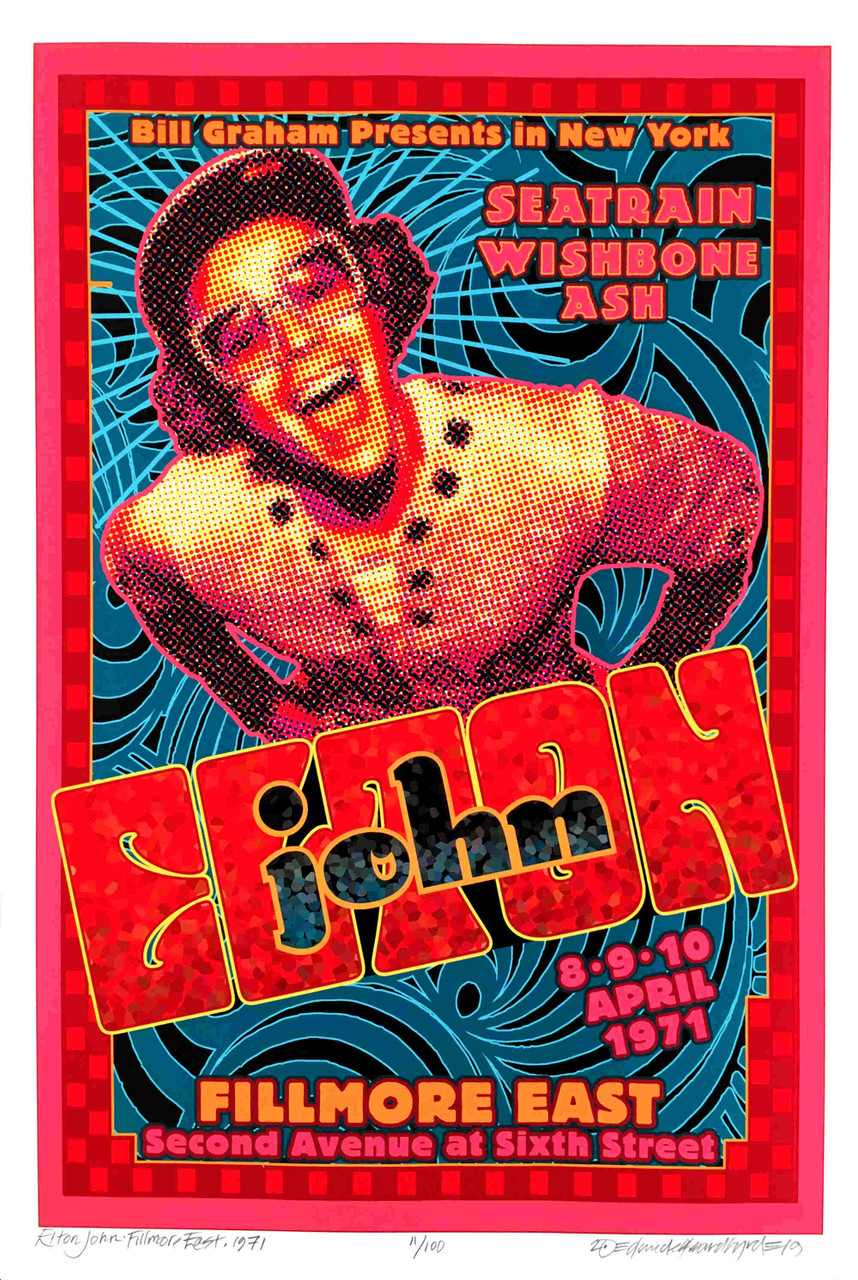 Elton John Seatrain Wishbone Ash Fillmore East Tribute SN