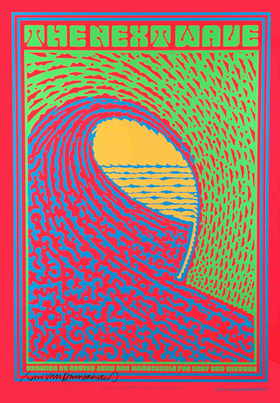 The Next Wave Surf Poster for 2006 Scrips Benefit Signed by John