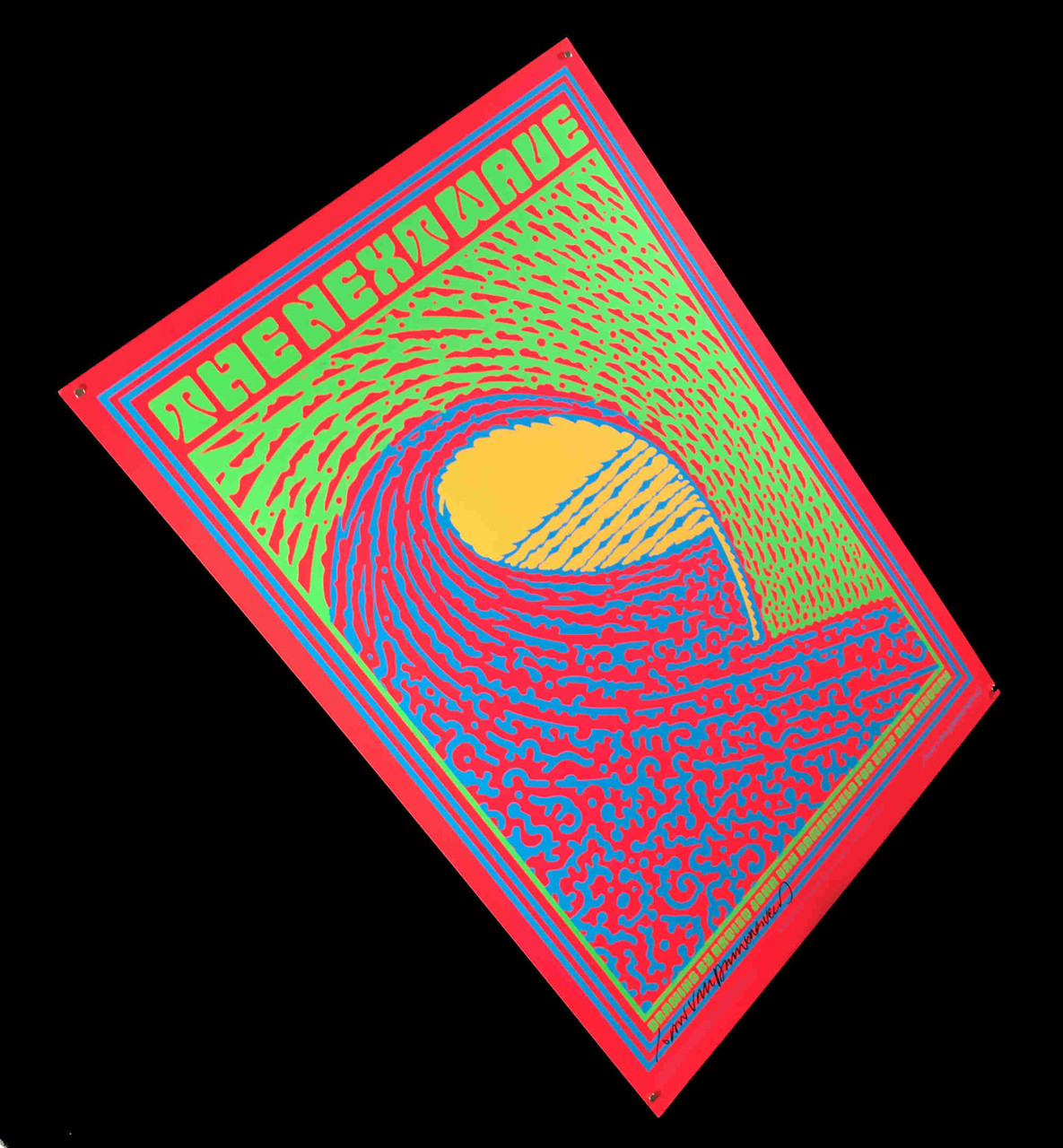 The Next Wave Surf Poster for 2006 Scrips Benefit Signed by John