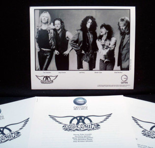 AEROSMITH ORIGINAL Press Kit Big Ones 1994 b&w 8"x10" glossy photo + 6 assorted