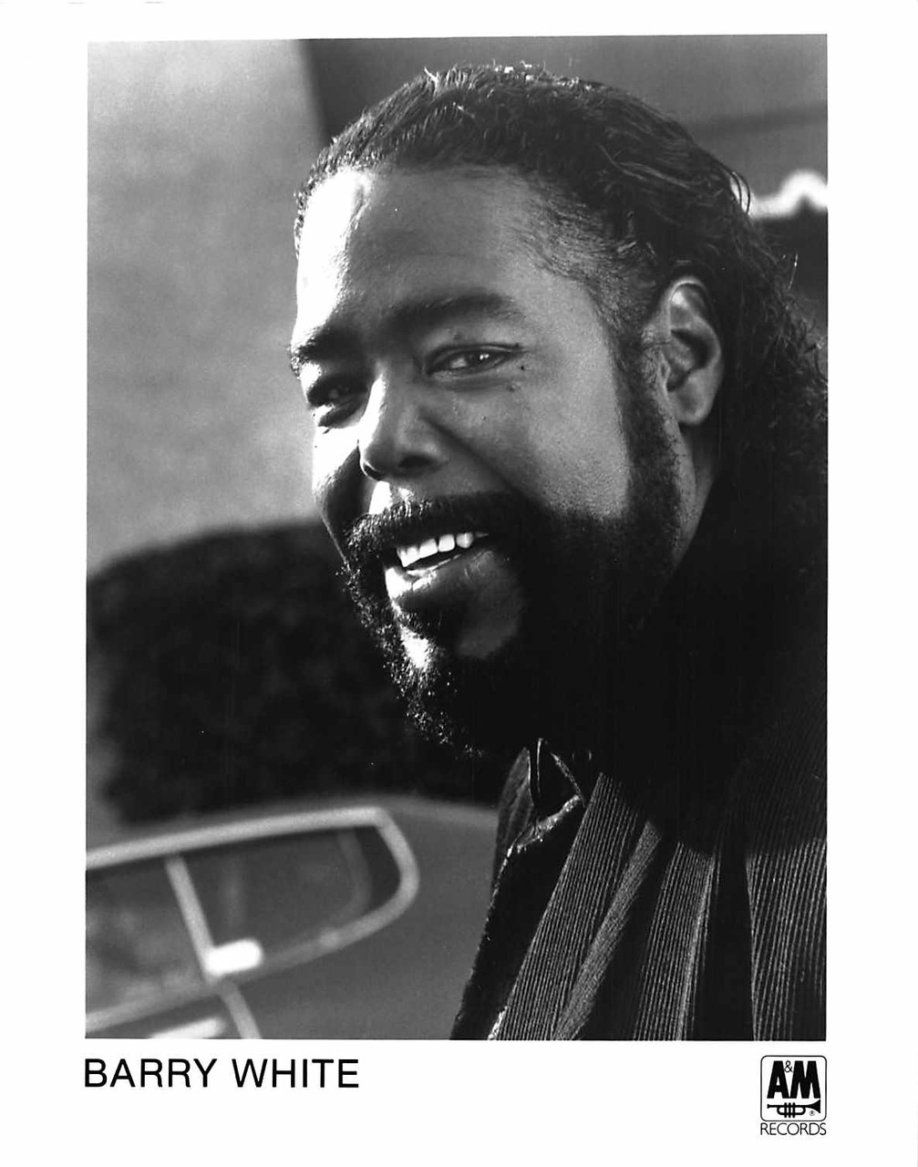 Barry White 8x10 B W Press Photo 1994 9th Annual Soul Train Music