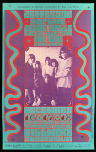 Jefferson Airplane Poster Fillmore Auditorium BG 42-2 1966 by Wes Wilson NM COA