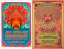 Jimi Hendrix Experience Fillmore East both versions Signed by David Edward Byrd