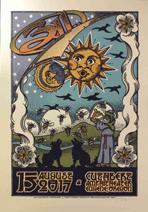 311 Original Concert Tour Poster Eugene OR 2017 Hand-Signed Gary Houston COA