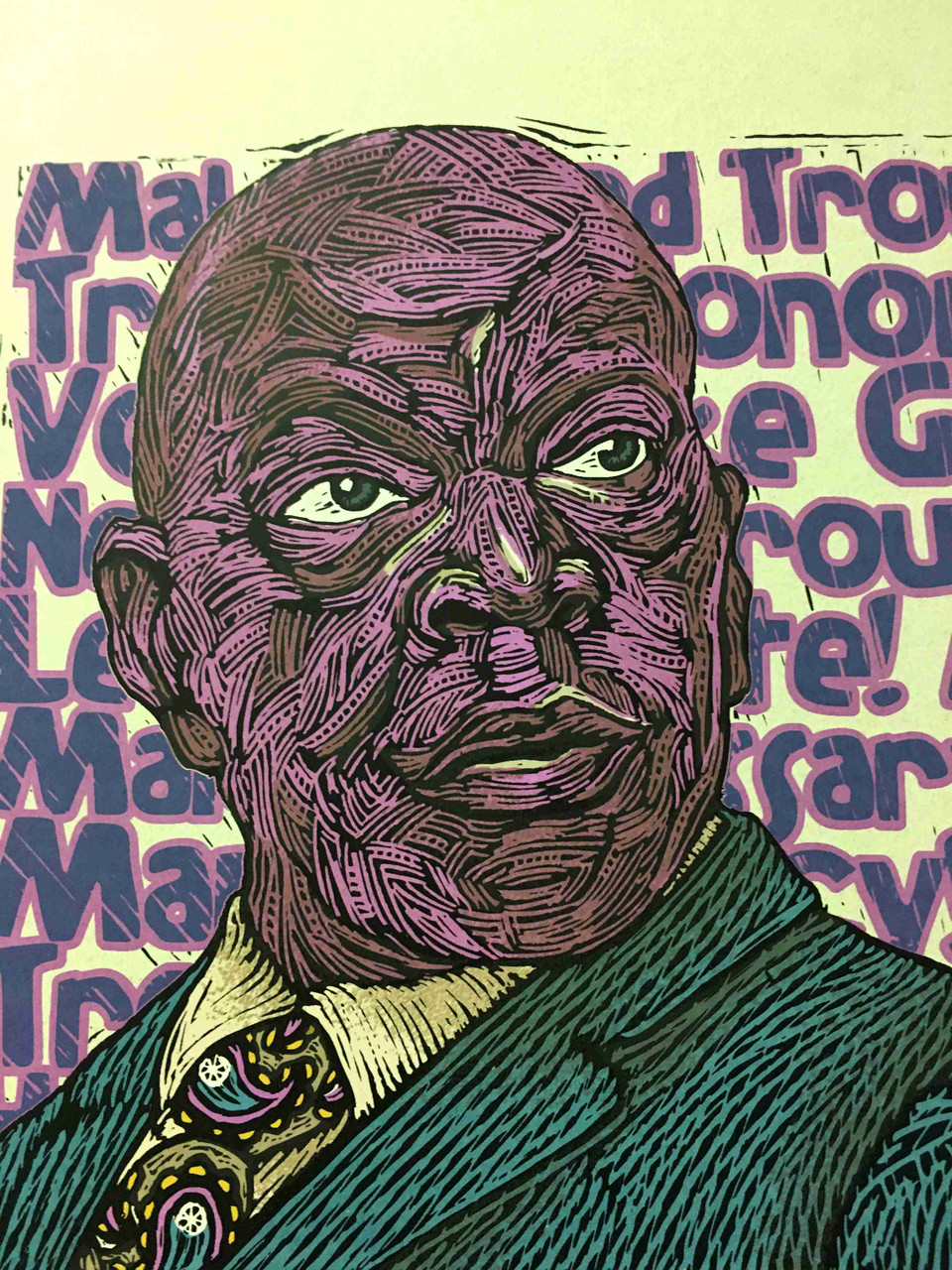 Congressman John Lewis Poster Good Trouble Portrait HandSigned Gary